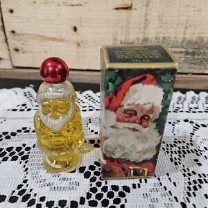 Vintage Avon Santa Perfume Bottle With Original Box